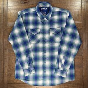 Dixxon John Christner Trucking Flannel Shirt Men's Sz LARGE Plaid JCT Edition